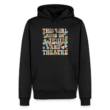 Theater Drama Spiel Theater Mädchen - Männer Premium Bio Hoodie - Schwarz - Vorne - Nico (187cm)