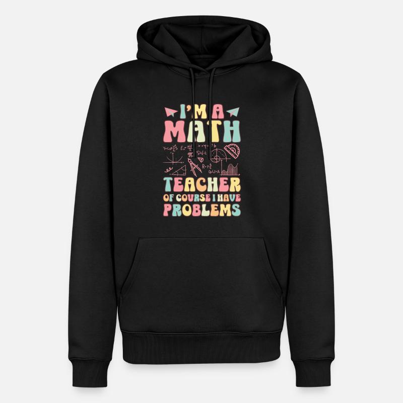 Professeur d’école groovy - Sweat à capuche Premium bio Homme - noir