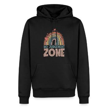 Mom Mom - Men’s Premium Organic Hoodie - black - Front - Nico (187cm)
