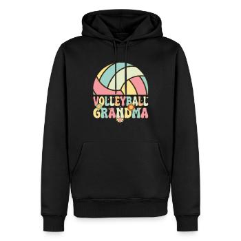 Groovy Volleyballspielerin - Männer Premium Bio Hoodie - Schwarz - Vorne - Nico (187cm)