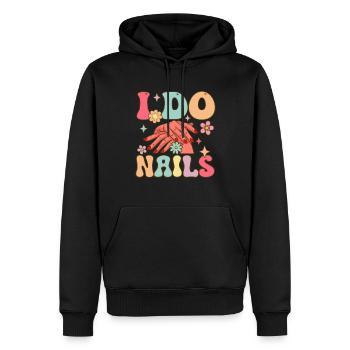 Groovy Nail Tech Nail Artist - Männer Premium Bio Hoodie - Schwarz - Vorne - Nico (187cm)