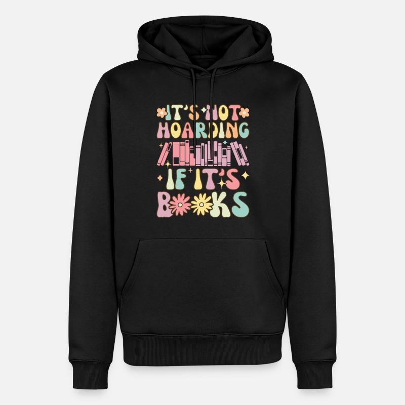 Groovy Book Reader Buch lesen - Männer Premium Bio Hoodie - Schwarz