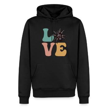AMOUR Tarentule Araignée - Sweat à capuche Premium bio Homme - noir - Devant - Nico (187cm)