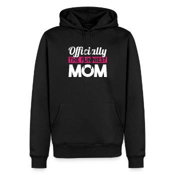 Mama Mutter Funniest Mom - Men’s Premium Organic Hoodie - black - Front - Nico (187cm)