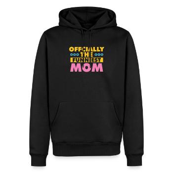 Mama Mutter Funniest Mom - Men’s Premium Organic Hoodie - black - Front - Nico (187cm)
