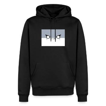 Sacambaspis Uralter Fisch Meme Dämonisch - Männer Premium Bio Hoodie - Schwarz - Vorne - Nico (187cm)