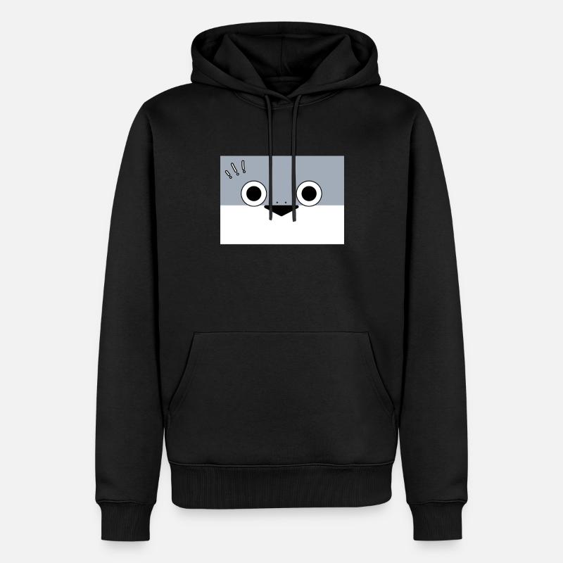 Sacambaspis Poisson ancien Meme Caution - Sweat à capuche Premium bio Homme - noir