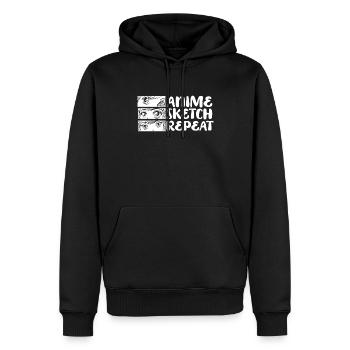 Anime Manga Anime Girl - Männer Premium Bio Hoodie - Schwarz - Vorne - Nico (187cm)