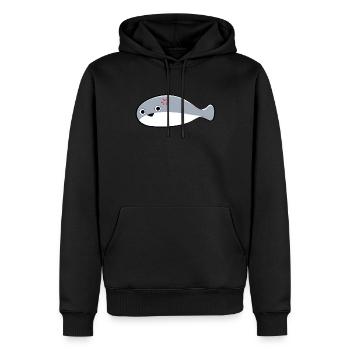 Sacambaspis Antiker Fisch Meme verärgert - Männer Premium Bio Hoodie - Schwarz - Vorne - Nico (187cm)