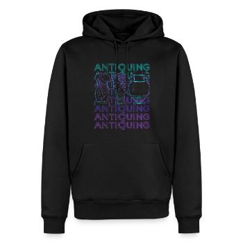 Antiquitäten Antiquitätensammler Antiquitäten Junk - Männer Premium Bio Hoodie - Schwarz - Vorne - Nico (187cm)
