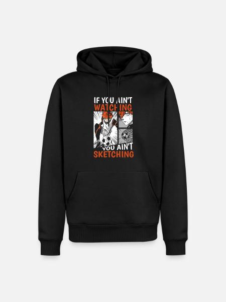 Anime Manga Anime Fille - Sweat à capuche Premium bio Homme - noir