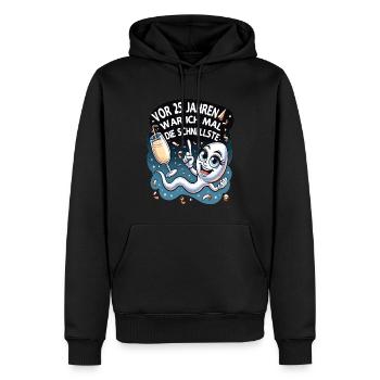 Il y a 25 ans, j’étais la femme la plus rapide - Sweat à capuche Premium bio Homme - noir - Devant - Nico (187cm)