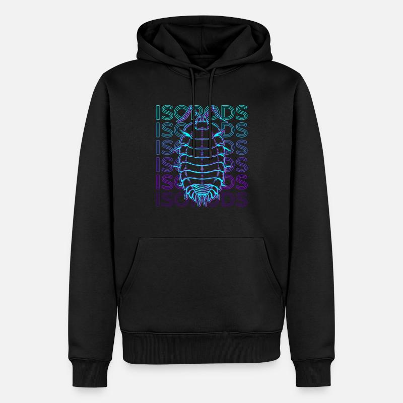 Isopodes Coccinelle Collector Rétro - Sweat à capuche Premium bio Homme - noir