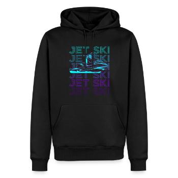 Jet Ski Jet Ski Ride Jet Ski Retro - Sweat à capuche Premium bio Homme - noir - Devant - Nico (187cm)