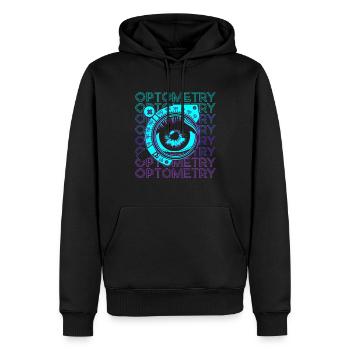 Optometrie Optometristen Optiker Retro - Männer Premium Bio Hoodie - Schwarz - Vorne - Nico (187cm)