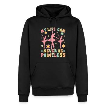 Groovy Ballet Dance Dancer My Life Can Never - Men’s Premium Organic Hoodie - black - Front - Nico (187cm)
