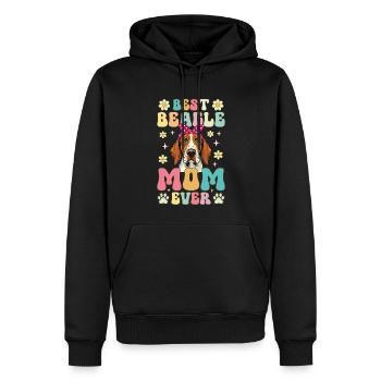 Meilleure maman beagle de tous les temps Groovy Dog Mom - Sweat à capuche Premium bio Homme - noir - Devant - Nico (187cm)