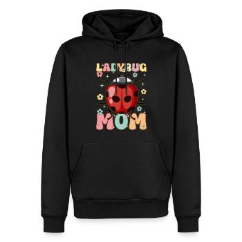 Groovy Entomologie Mama Entomologe Käferliebhaber - Männer Premium Bio Hoodie - Schwarz - Vorne - Nico (187cm)