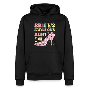 La fabuleuse tante de la mariée Groovy Bridal Shower T - Sweat à capuche Premium bio Homme - noir - Devant - Nico (187cm)