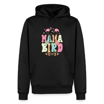 Mama Bird Groovy Flamingo Mama - Sweat à capuche Premium bio Homme - noir - Devant - Nico (187cm)