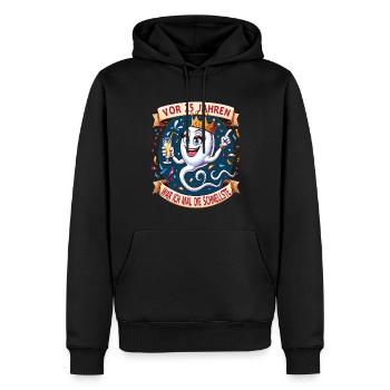 Il y a 25 ans, j’étais la femme la plus rapide - Sweat à capuche Premium bio Homme - noir - Devant - Nico (187cm)