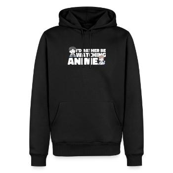 Anime Manga - Männer Premium Bio Hoodie - Schwarz - Vorne - Nico (187cm)
