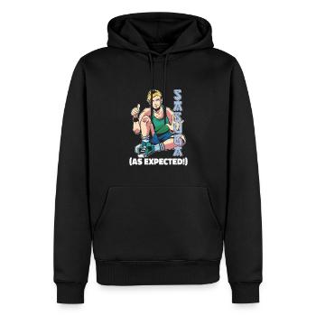 Anime Manga Compliment - Sweat à capuche Premium bio Homme - noir - Devant - Nico (187cm)