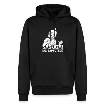 Anime Manga Compliment - Sweat à capuche Premium bio Homme - noir - Devant - Nico (187cm)