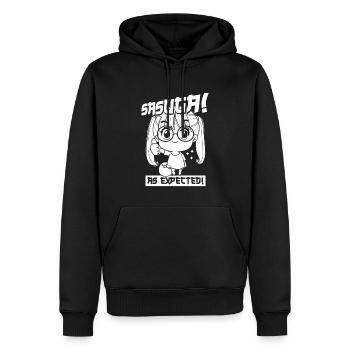 Anime Manga Compliment - Sweat à capuche Premium bio Homme - noir - Devant - Nico (187cm)