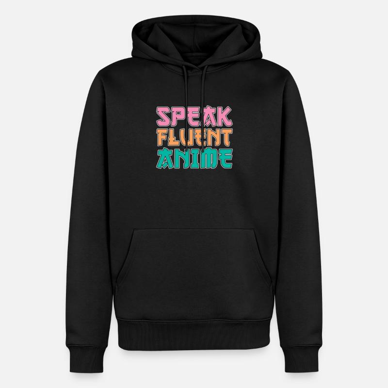 Manga d’anime - Sweat à capuche Premium bio Homme - noir