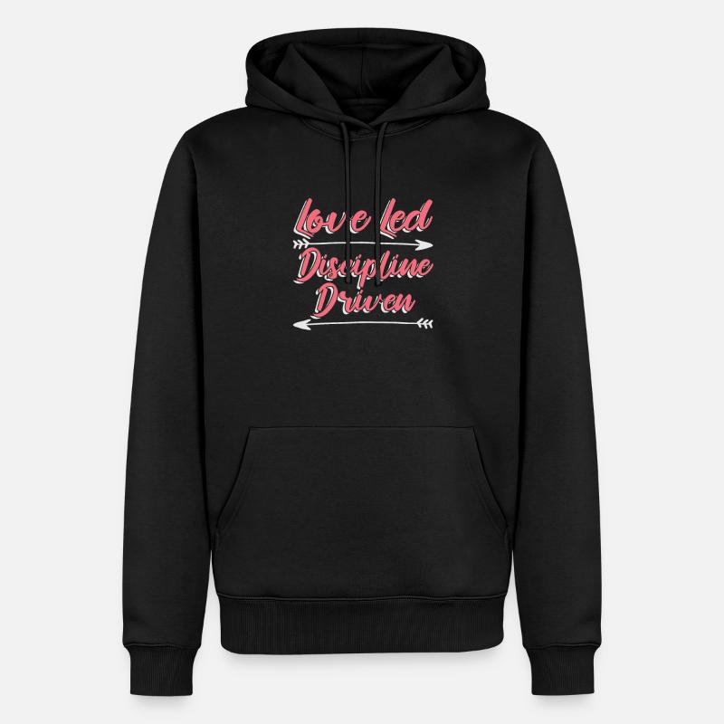 Mama Mutter Herzpfeile Bogenschießen - Männer Premium Bio Hoodie - Schwarz