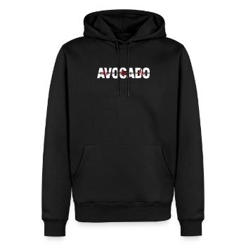 Rythme cardiaque de l’électrocardiogramme de l’avocat - Sweat à capuche Premium bio Homme - noir - Devant - Nico (187cm)