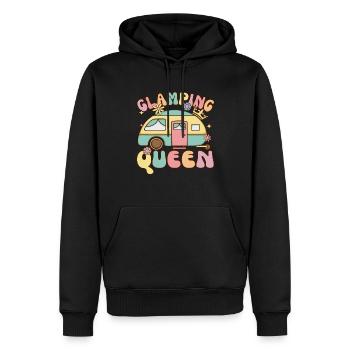 Glamping Queen Groovy Female Glamper Camping - Männer Premium Bio Hoodie - Schwarz - Vorne - Nico (187cm)