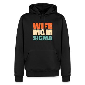 Schwesternschaft Soroitas Sigma Mama - Männer Premium Bio Hoodie - Schwarz - Vorne - Nico (187cm)