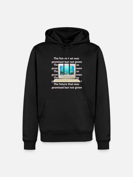 Frutiger Aero Aesthetic Tech - Men’s Premium Organic Hoodie - black