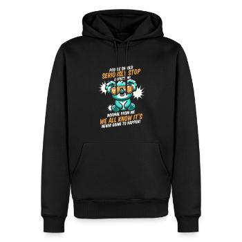 Koala - Sweat à capuche Premium bio Homme - noir - Devant - Nico (187cm)