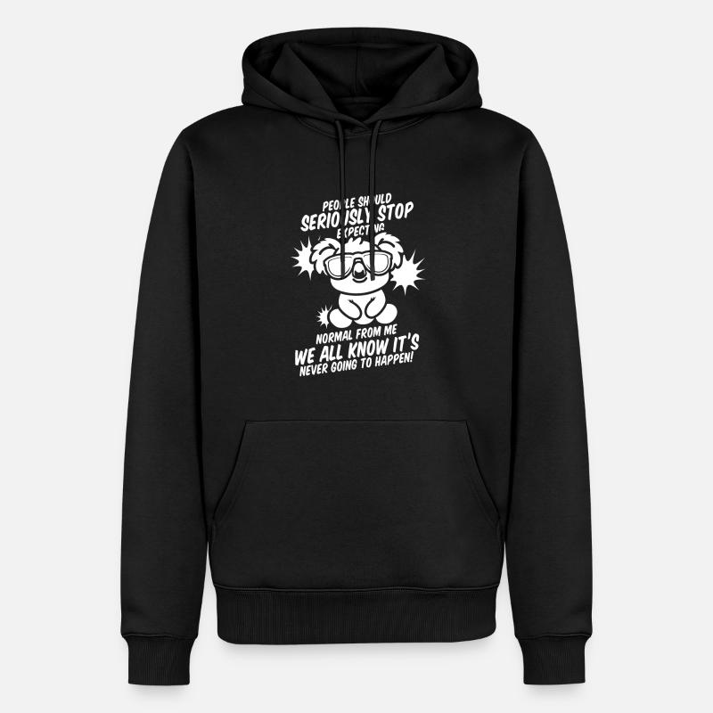 Koalabär - Männer Premium Bio Hoodie - Schwarz