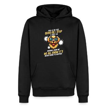 Golden retriever - Sweat à capuche Premium bio Homme - noir - Devant - Nico (187cm)