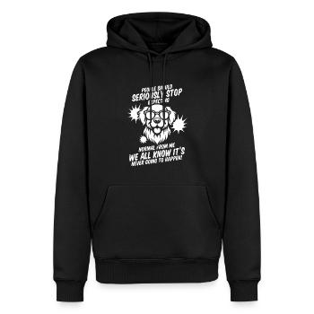 Golden retriever - Sweat à capuche Premium bio Homme - noir - Devant - Nico (187cm)