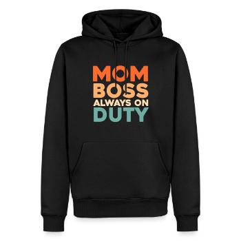 Mama Mutter Chaos Coordinator - Männer Premium Bio Hoodie - Schwarz - Vorne - Nico (187cm)