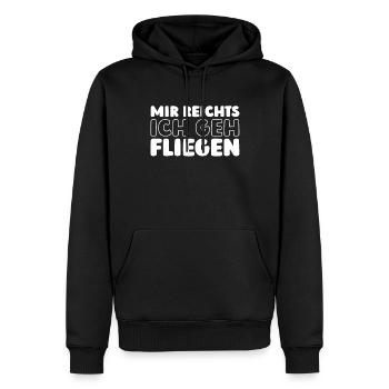 Rettungsdienst Sanitäter Rettungssanitäter - Männer Premium Bio Hoodie - Schwarz - Vorne - Nico (187cm)