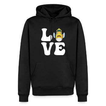 Humuhumunukunukuapua'a Hawaiian Reef Pusher - Men’s Premium Organic Hoodie - black - Front - Nico (187cm)