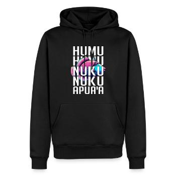 Humuhumunukunukuapua'a Hawaii-Riff-Drückerfisch - Männer Premium Bio Hoodie - Schwarz - Vorne - Nico (187cm)