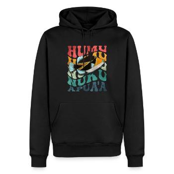 Humuhumunukunukuapua'a Hawaiian Reef Triggerfish - Men’s Premium Organic Hoodie - black - Front - Nico (187cm)
