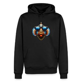 Humuhumunukunukuapua'a Hawaiian Reef Pusher - Men’s Premium Organic Hoodie - black - Front - Nico (187cm)