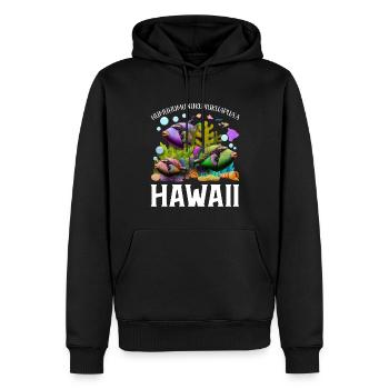 Humuhumunukunukuapua’a pousseur de récif hawaïen - Sweat à capuche Premium bio Homme - noir - Devant - Nico (187cm)