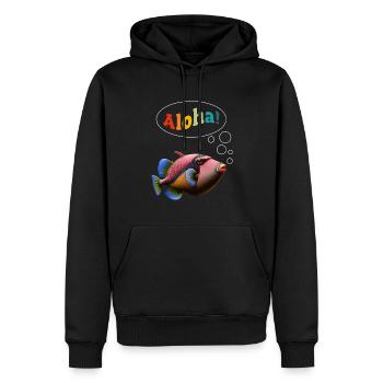 Humuhumunukunukuapua'a Hawaiianischer Riff-Drücker - Männer Premium Bio Hoodie - Schwarz - Vorne - Nico (187cm)