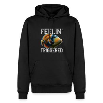 Humuhumunukunukuapua'a Hawaiian Reef Pusher - Men’s Premium Organic Hoodie - black - Front - Nico (187cm)