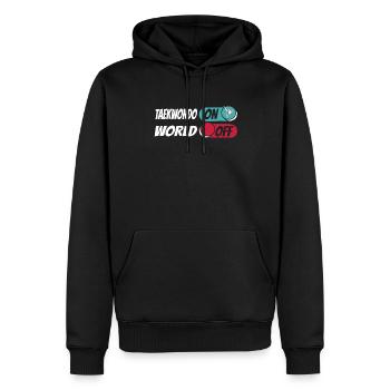 Taekwondo Taekwondo On World Off - Männer Premium Bio Hoodie - Schwarz - Vorne - Nico (187cm)