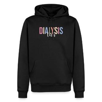Dialyse-Techniker - Männer Premium Bio Hoodie - Schwarz - Vorne - Nico (187cm)